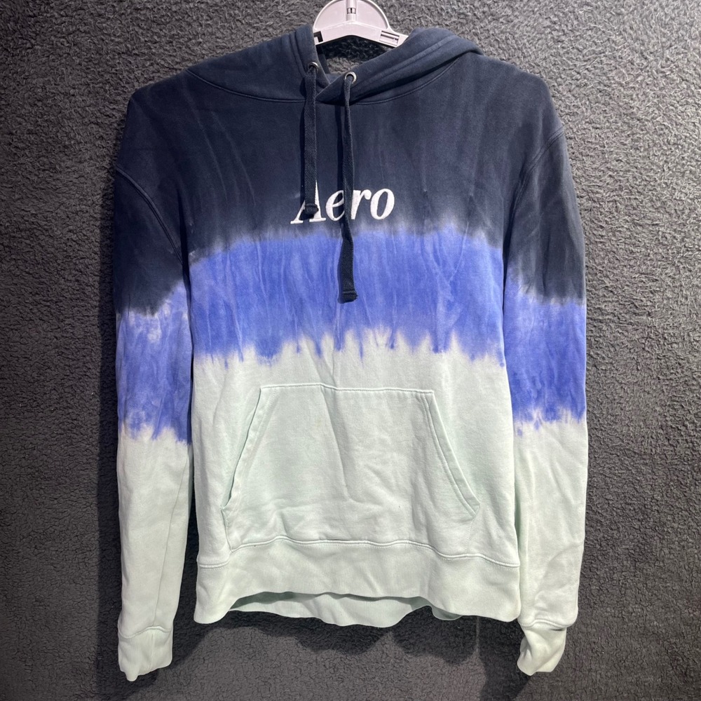 Aero Tie Dye Pullover Hoodie Sweatshirt Top Mens Medium Aeropostale‎